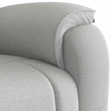 Fauteuil de massage inclinable gris nuage tissu