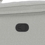 Fauteuil de massage inclinable gris nuage tissu