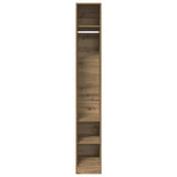 Garde-robe chêne artisanal 30x50x200 cm bois d'ingénierie