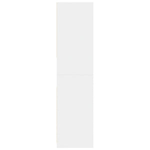 Garde-robe blanc 80x50x200 cm bois d'ingénierie