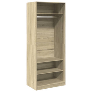 Garde-robe chêne sonoma 80x50x200 cm bois d'ingénierie