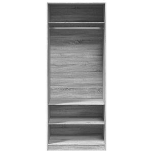 Garde-robe sonoma gris 80x50x200 cm bois d'ingénierie