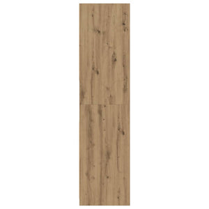 Garde-robe chêne artisanal 80x50x200 cm bois d'ingénierie