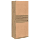 Garde-robe chêne artisanal 80x50x200 cm bois d'ingénierie