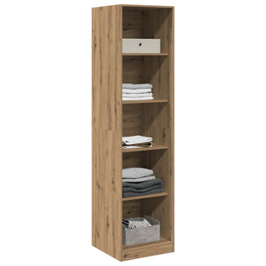 Garde-robe chêne artisanal 50x50x200 cm bois d'ingénierie