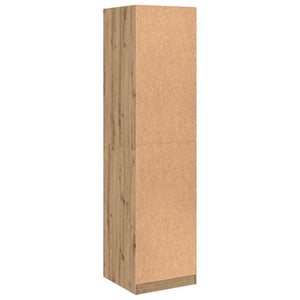 Garde-robe chêne artisanal 50x50x200 cm bois d'ingénierie