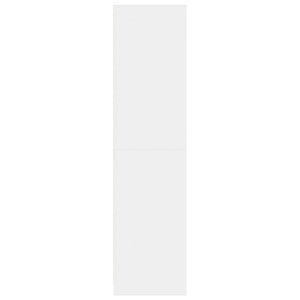 Garde-robe blanc 80x50x200 cm bois d'ingénierie