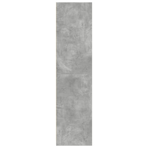 Garde-robe gris béton 80x50x200 cm bois d'ingénierie