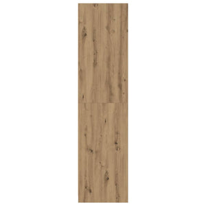 Garde-robe chêne artisanal 100x50x200 cm bois d'ingénierie