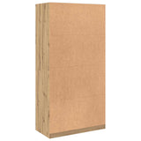 Garde-robe chêne artisanal 100x50x200 cm bois d'ingénierie