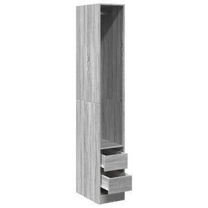 Garde-robe sonoma gris 30x50x200 cm bois d'ingénierie