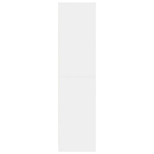 Garde-robe blanc 80x50x200 cm bois d'ingénierie