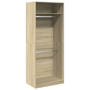 Garde-robe chêne sonoma 80x50x200 cm bois d'ingénierie