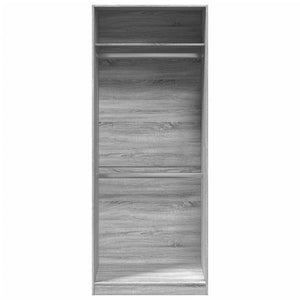 Garde-robe sonoma gris 80x50x200 cm bois d'ingénierie