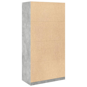 Garde-robe Gris béton 100x50x200 cm Aggloméré