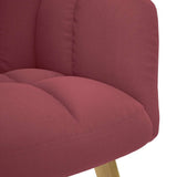 Chaise de relaxation Rouge bordeaux Tissu