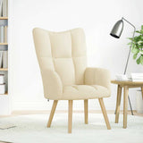 Chaise de relaxation Crème Tissu