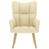 Chaise de relaxation Crème Tissu