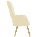 Chaise de relaxation Crème Tissu