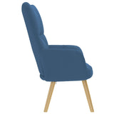 Chaise de relaxation Bleu Tissu