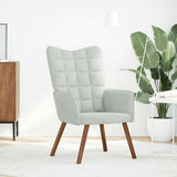 Chaise de relaxation Gris clair Velours