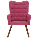 Chaise de relaxation Rouge bordeaux Velours