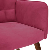 Chaise de relaxation Rouge bordeaux Velours