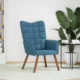 Chaise de relaxation Bleu Velours