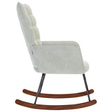 Chaise à bascule Gris clair Velours