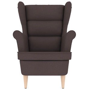 Fauteuil marron foncé 74x84x100 cm tissu