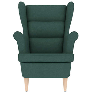 Fauteuil vert foncé 74x84x100 cm tissu