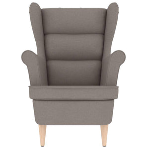 Fauteuil taupe 74x84x100 cm tissu