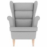 Fauteuil gris nuage 74x84x100 cm tissu
