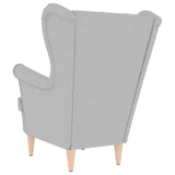 Fauteuil gris nuage 74x84x100 cm tissu