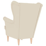 Fauteuil blanc 74x84x100 cm lin
