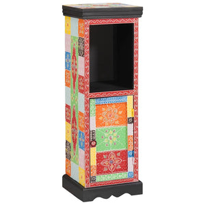 Commode Multicolore 30 x 30 x 90 cm Bois de manguier massif
