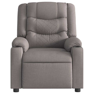 Fauteuil inclinable électrique Taupe Tissu