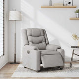 Fauteuil inclinable électrique gris nuage tissu