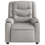 Fauteuil inclinable électrique gris nuage tissu