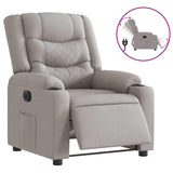 Fauteuil inclinable électrique gris nuage tissu