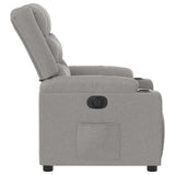 Fauteuil inclinable électrique gris nuage tissu