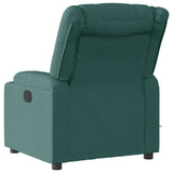 Fauteuil de massage inclinable électrique Vert foncé Tissu