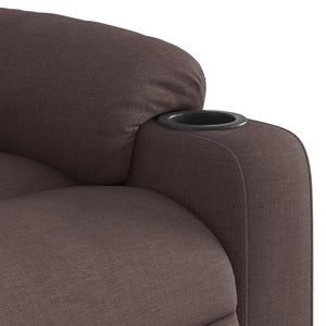 Fauteuil inclinable marron foncé tissu