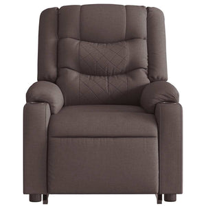 Fauteuil inclinable marron foncé tissu