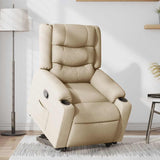 Fauteuil inclinable Crème Tissu