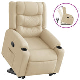 Fauteuil inclinable Crème Tissu