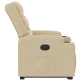 Fauteuil inclinable Crème Tissu