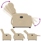 Fauteuil inclinable Crème Tissu