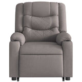 Fauteuil inclinable de massage Taupe Tissu