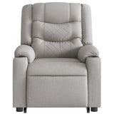 Fauteuil de massage inclinable gris nuage tissu